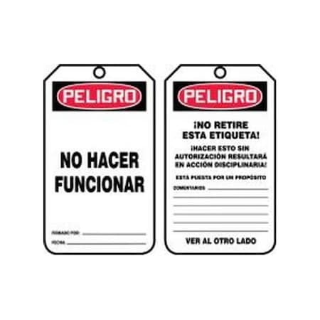 Accuform Danger, RP-Plastic, 3-1/4 in Width, 3/8 in Height, , 5 PK SHMDT112PTM